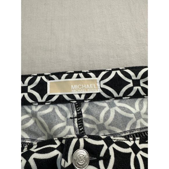 Michael Kors Geometric Mid-Rise Pants sz 4 - Picture 3 of 4